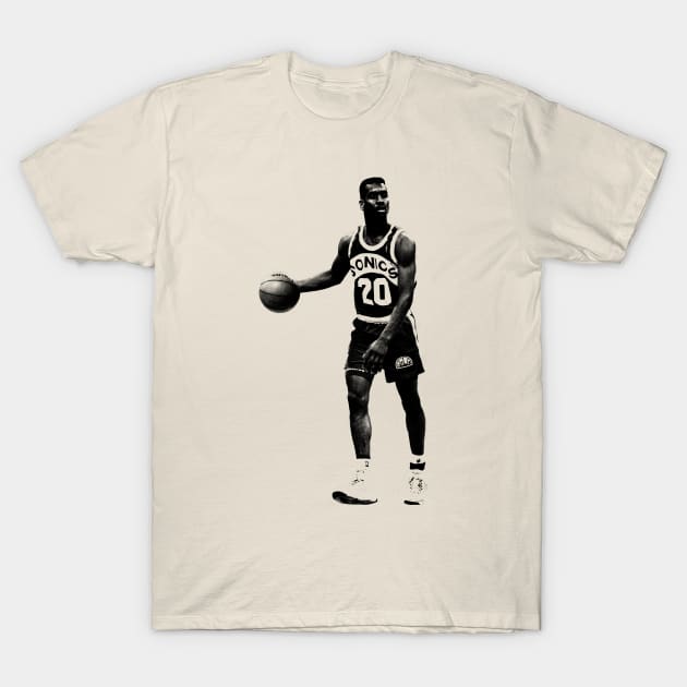 Gary Payton T-Shirt by Zluenhurf